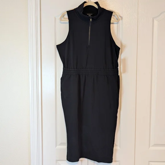 Athleta Black Sleeveless Sheath Dress NWT - Picture 7 of 12